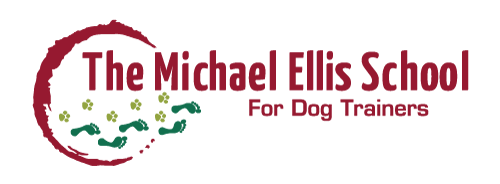 Michael Ellis school logo for dog owners. The owner, Sean Knudsen, went to this dog training school. 